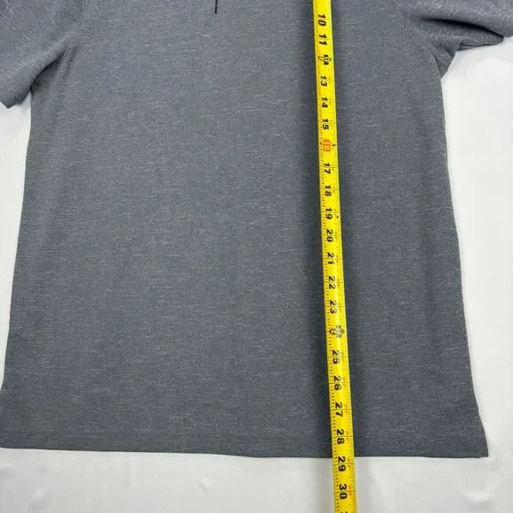 Champion Polo Snap Button Collar Gray Sport Athletic Shirt Mens Size Large - Picture 12 of 12